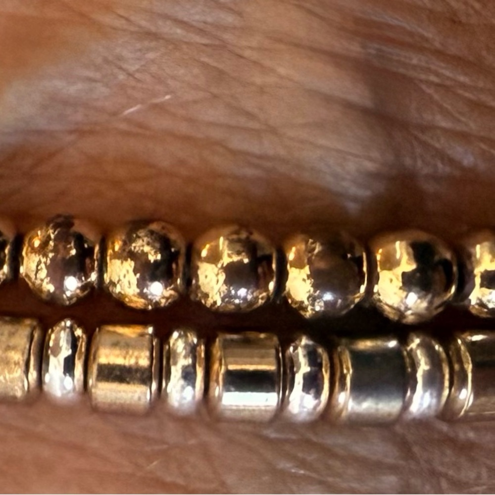 Two Marilyn Schiff Stretch  bead Bracelets.